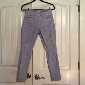 High rise skinny jeans